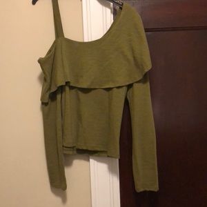 Anthropologie one shoulder top